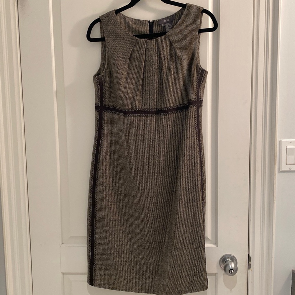 Brown and tan tweed dress by PerSe